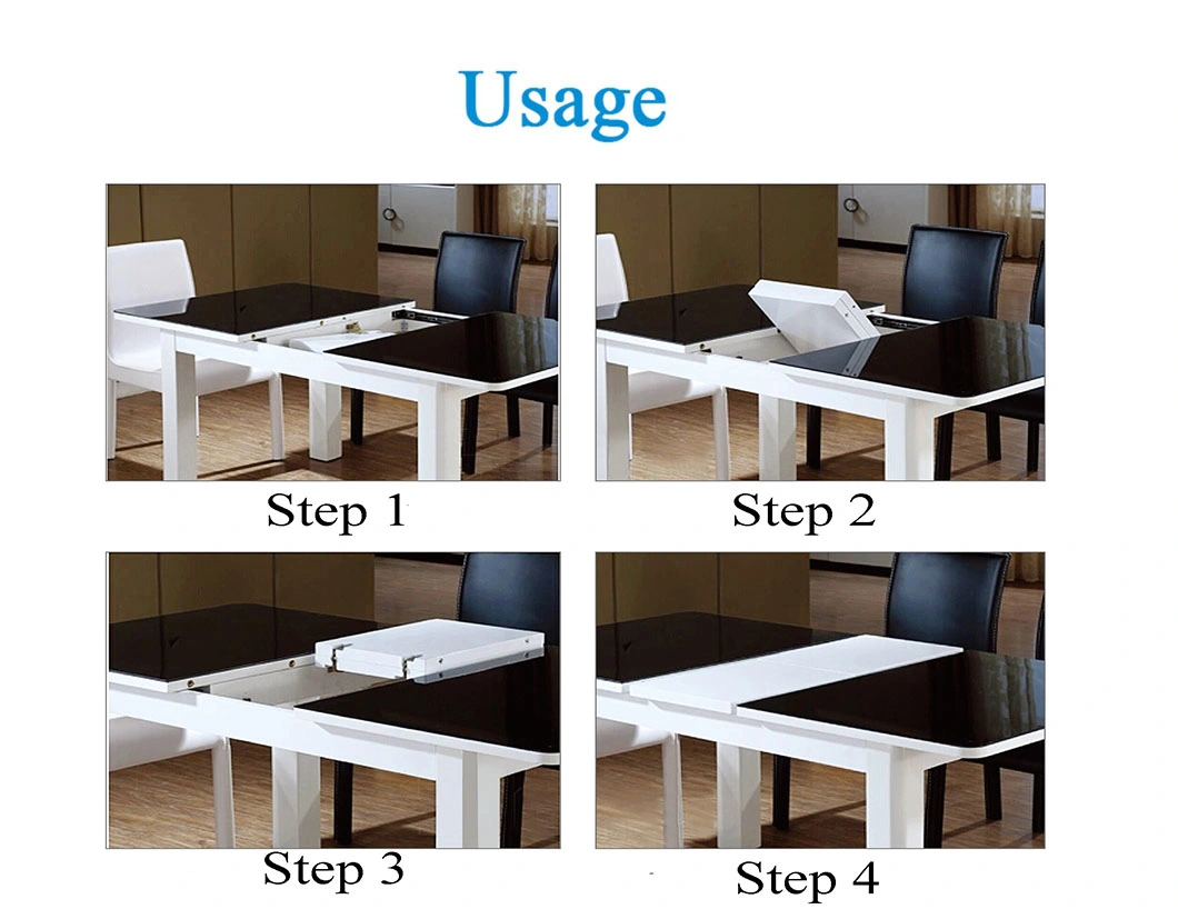 48mm Heavy Duty Storng Loading Furniture Hardware Dining Table Slide