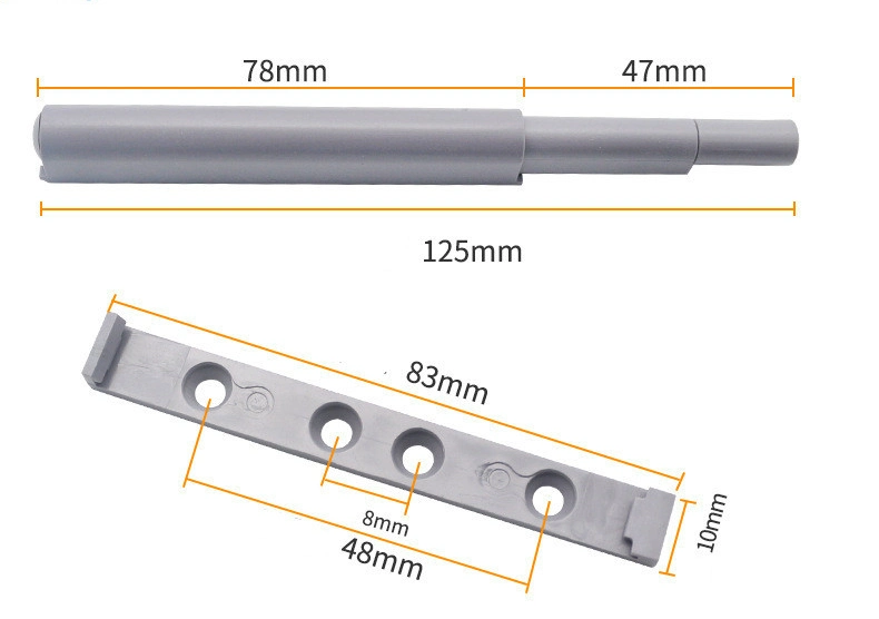 Heavy Duty Double Cabinet Door Drawer Push Open System